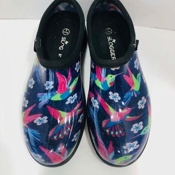 Sloggers Womens Clogs Mules Shoes 9 Hummingbird Waterproof Gardening Outdoors - Picture 6 of 10